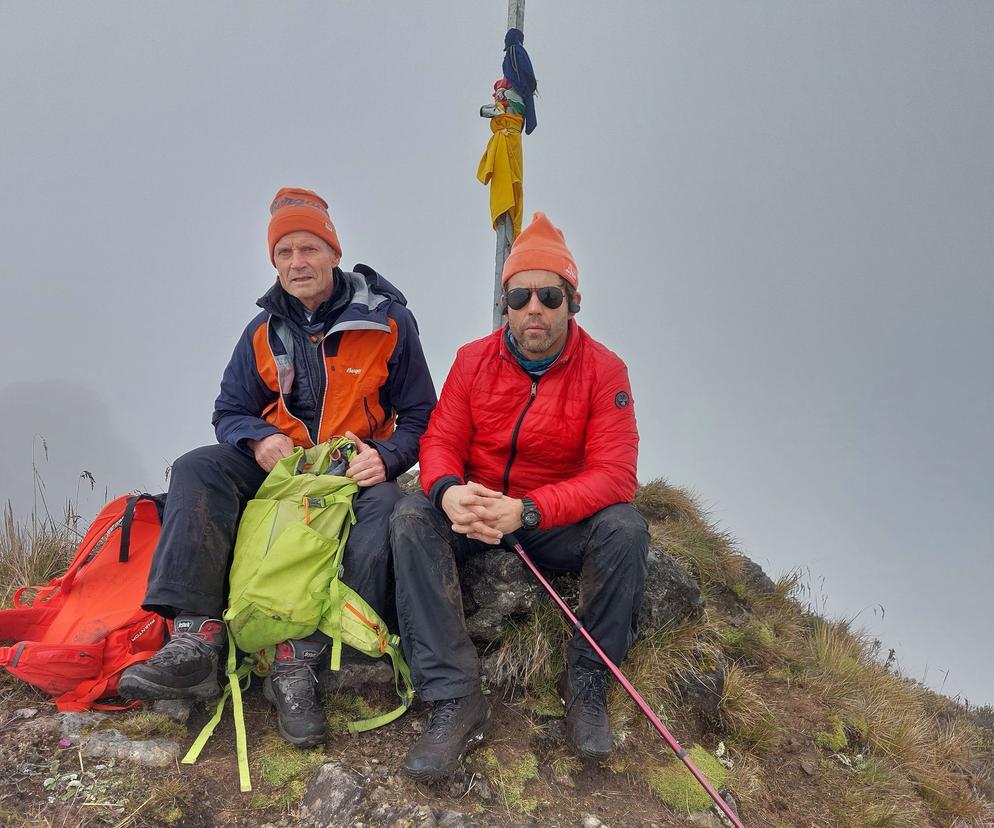 Rysiek Pawłowski w Papui Nowej Gwinei. Wraz z Tomkiem Brylem wszedł na Mount Giluwe (4368 m n.p.m.) 