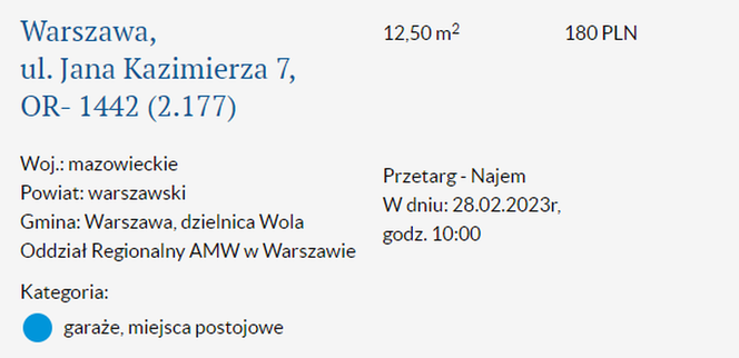Oferta Agencji Mienia Wojskowego