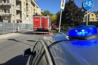 Akcja straży pożarnej na Ursynowie (18.10.2024)