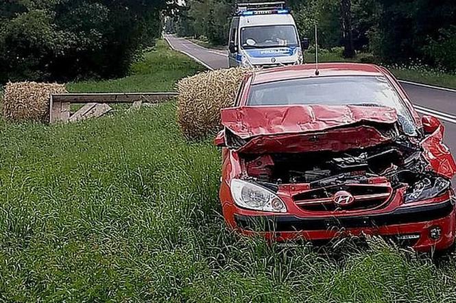 Zderzenie samochodu z... koniem. ZASKAKUJĄCE! Zaprzęg jechał bez woźnicy