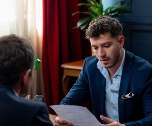 Barwy szczęścia odc. 3249. Justin (Jasper Sołtysiewicz), Bruno (Lesław Żurek)