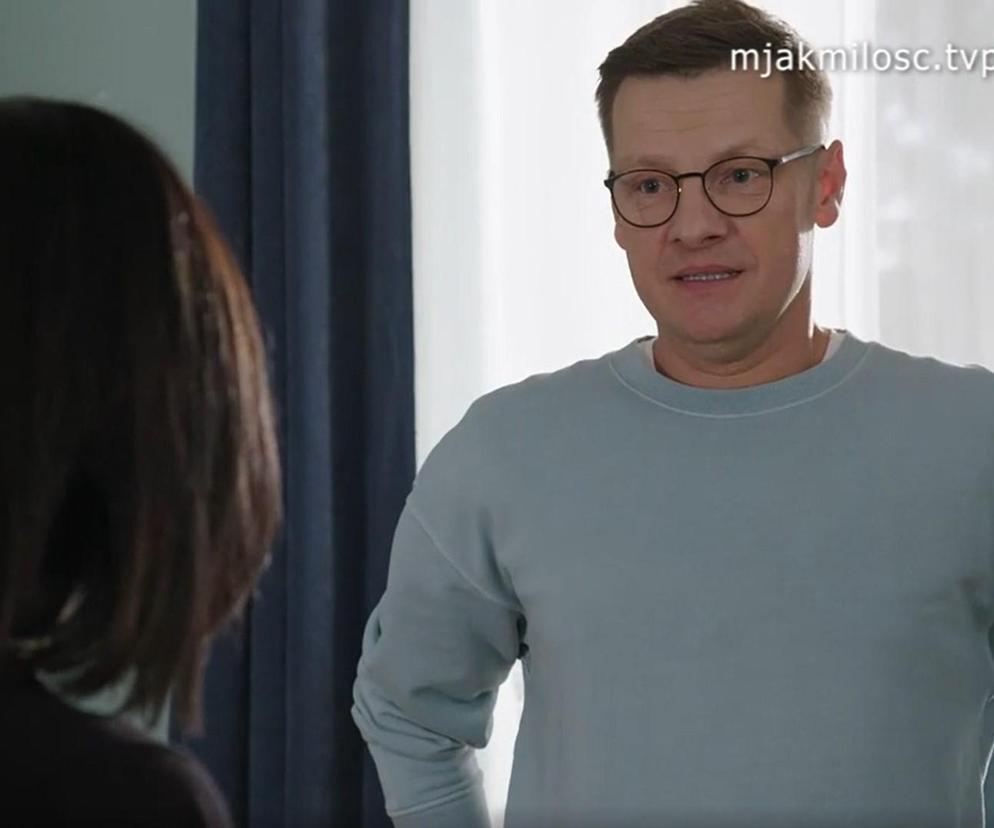 M jak miłość. Piotrek (Marcin Mroczek), Kinga (Katarzyna Cichopek)	