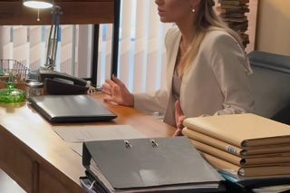 Na dobre i na złe nowy sezon. Agata Woźnicka (Emilia Komarnicka) na planie