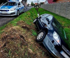  Kompletnie pijana wjechała do rowu w Raciborzu