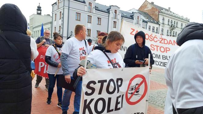 Protest przeciw CPK w Zamościu