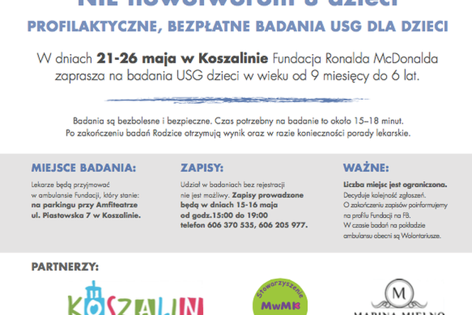 Badania profilaktyczne dla dzieci w Koszalinie.