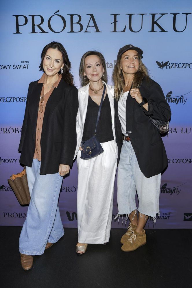 Racewicz w skórze, Steczkowska w kwiatach, a Żukowska w bieli! Taka ścianka to rzadkość!