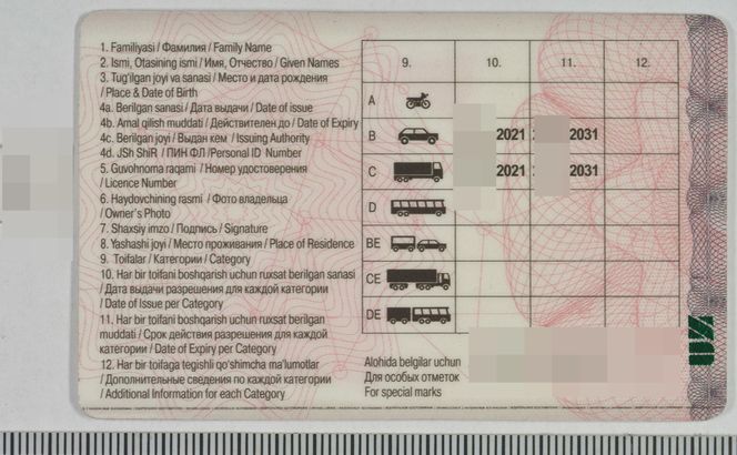 Fałszywe prawo jazdy na granicy