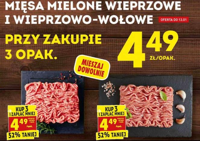 mięsa mielone 4,49 zł