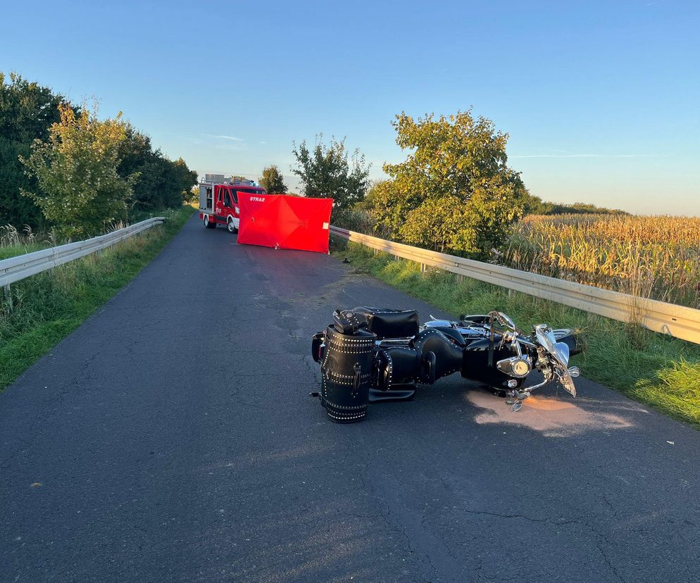 Tragedia w powiecie rawickim – nie żyje motocyklista
