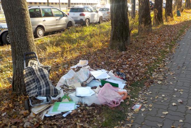 Dokumenty walały się po ulicy, rozwiewał je wiatr. Na wierzchu leżał akt zgonu