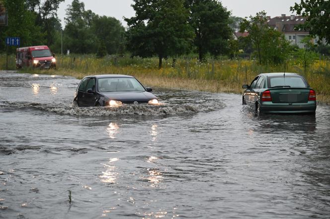 Szczecin zalany po burzy, 1.07.2022