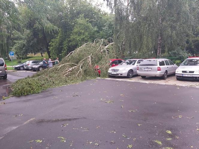 Przez Lublin przeszła potężna nawałnica. Trwa usuwanie jej skutków. 