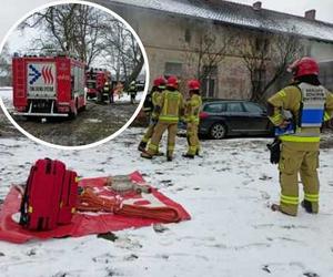 Pożar uwięził matkę z dwojgiem dzieci pod Krotoszynem! Dziewczynka wymagała reanimacji [ZDJĘCIA]