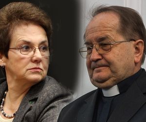 Afera na spotkaniu Rydzyka z żoną Wałęsy! W Fatimie biegał z ...