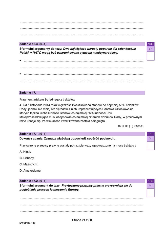 Matura 2025: WOS poziom rozszerzony 13.05.2025. ARKUSZE CKE [Formuła 2023]	