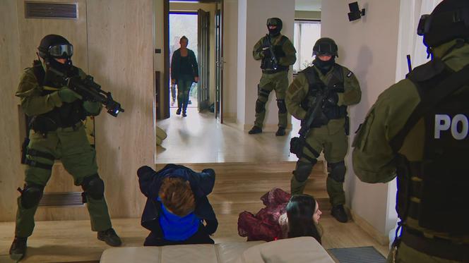 Barwy szczęścia odc. 2017. Cyprian (Damian Haberny), Diana (Małgorzata Krukowska)