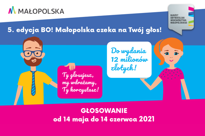 Ruszyło głosowanie w kolejnej edycji budżetu obywatelskiego województwa małopolskiego 