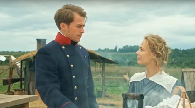 Cena wolności, odc. 7: Dymitr (Artem Kryłow), Polina (Tatjana Babienkowa)