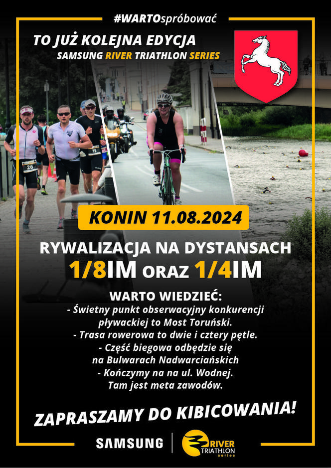 W niedzielę zawody triathlonowe w Koninie będą utrudnienia