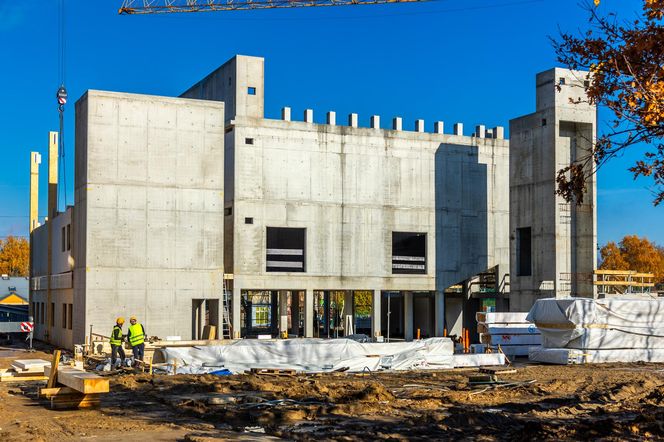 Budowa Kulturoteki w Wesołej w Warszawie