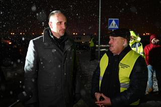 Protest na przejściu w Medyce. Z przewoźnikami rozmawiała minister rolnictwa
