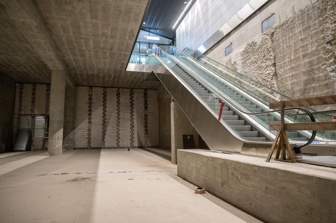 Pierwszy podziemny przystanek tramwajowy w Warszawie (listopad 2025)