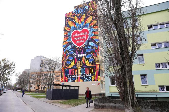 Mural WOŚP odsłonięty na Bielanach 