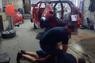 Skradziony SUV był już w częściach