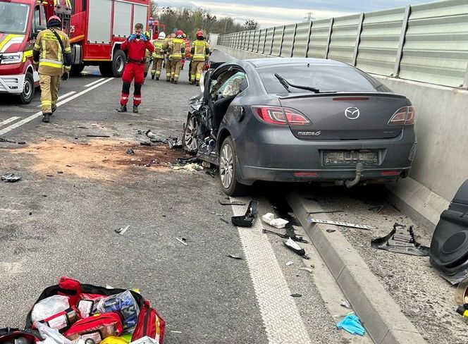 Groźny wypadek na wschodniej obwodnicy Wrocławia 