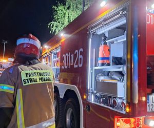 Nocny pożar hali pod Lublinem