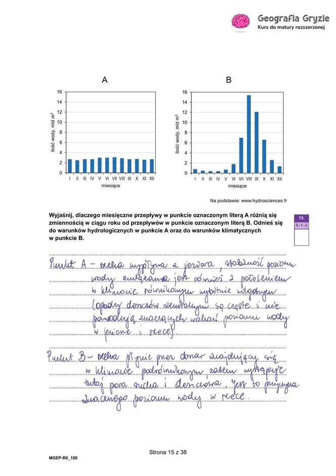 Matura próbna 2024 - geografia