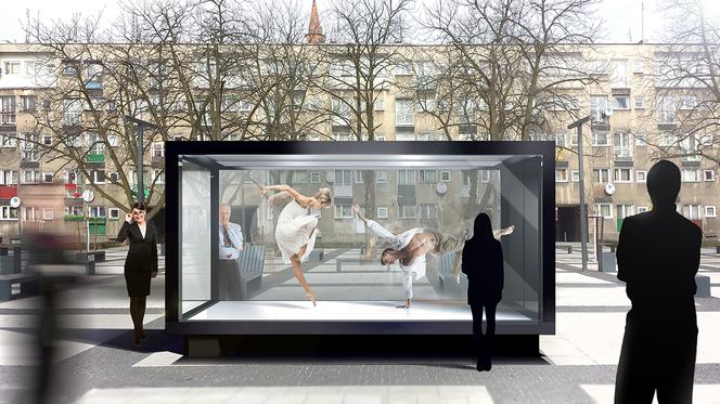 Goethe Institut Pop Up Pavillon na placu Nowy Targ