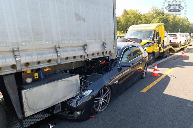 Wypadek na A4 w Śląskiem