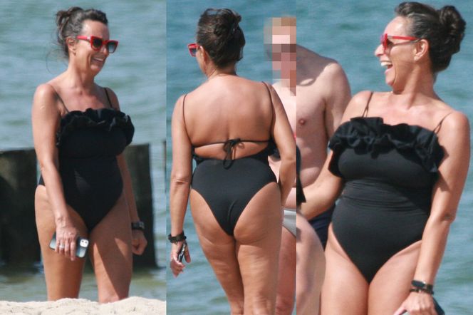 Seksi Anna Korcz na plaży