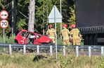 Ciężarówka zmiażdżyła auto nauki jazdy
