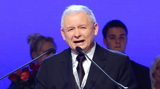 Kongres PiS - Jarosław Kaczyński ponownym prezesem PiS