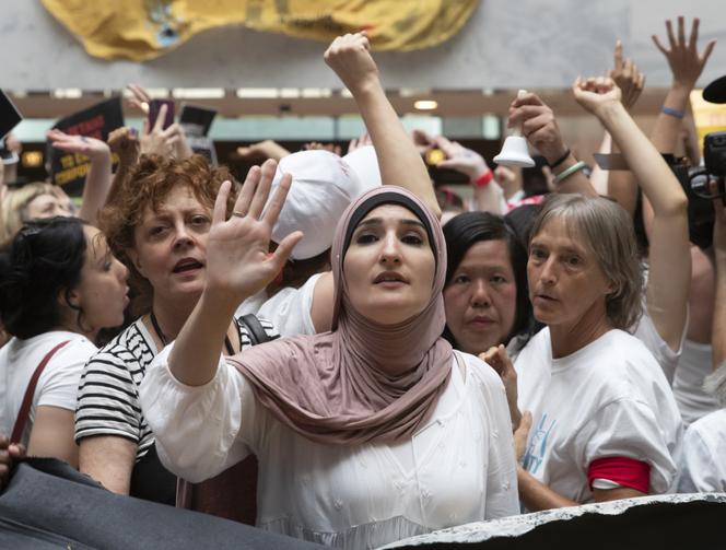 Susan Sarandon na proteście