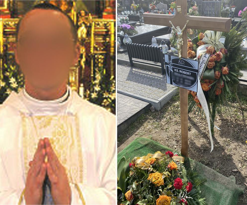 Tragedia w Sosnowcu. Księdza Roberta pochowano po ciuchu. Spoczął obok grobu matki