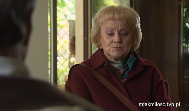 M jak miłość. Józef Modry (Stefan Friedmann), Kisielowa (Małgorzata Różniatowska)