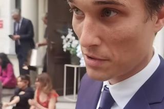 	M jak miłość nowy sezon po wakacjach. Olek (Maurycy Popiel) na planie na ślubie Kamy i Marcina