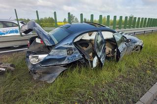 Skasował pożyczone BMW! Groźna kolizja pod Elblągiem!