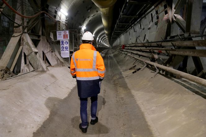 Na budowie drugiej linii metra (2018)