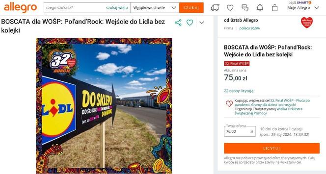 Zakupy na Pol'and'Rock w Lidlu bez kolejki? Kto był, ten wie, że to wyjątkowo kusząca oferta.