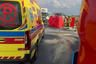 Śmiertelny wypadek na DK 91 pod Chełmżą. Droga całkowicie zablokowana! [ZDJĘCIA]