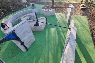 Flowpark do parkouru z drukowanego betonu 3D – Warszawa Ursynów