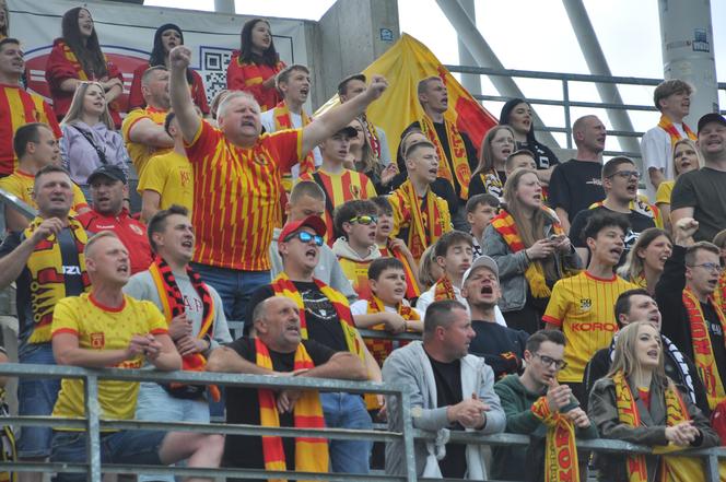 Korona Kielce - Ruch Chorzów. Zdjęcia kibiców na Suzuki Arenie