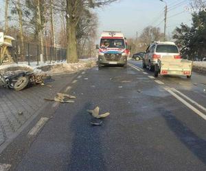 Tragedia na drodze. Nie żyje kierowca motoroweru