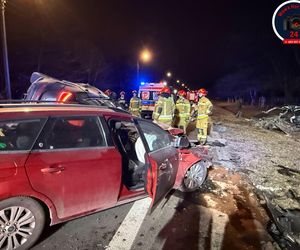  zderzenie z udziałem trzech samochodów