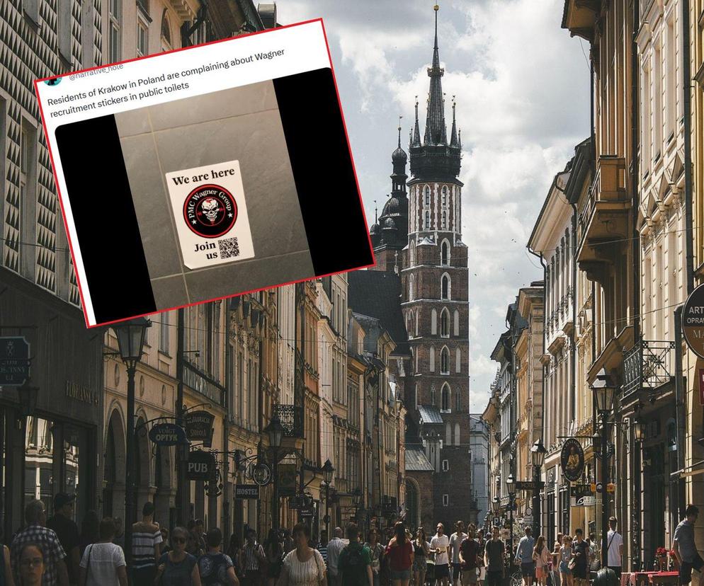W sieci krąży wideo o rzekomym znalezieniu w Krakowie naklejki zachęcającej do dołączenia do Grupy Wagnera